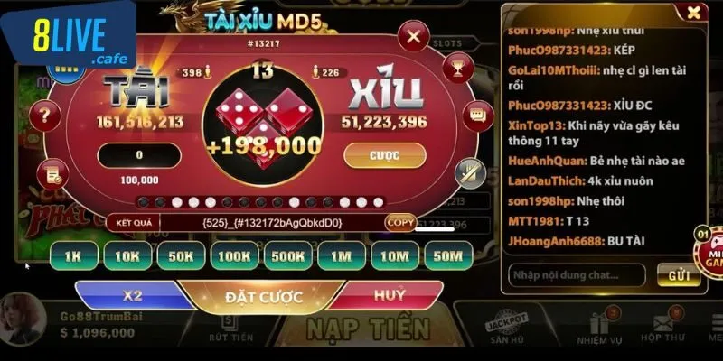 Giới thiệu game tài xỉu MD5 siêu hot